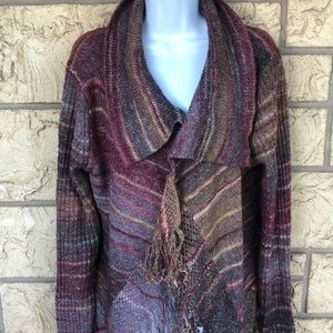 Cato ruffled cardigan multicolored gorgeous XL